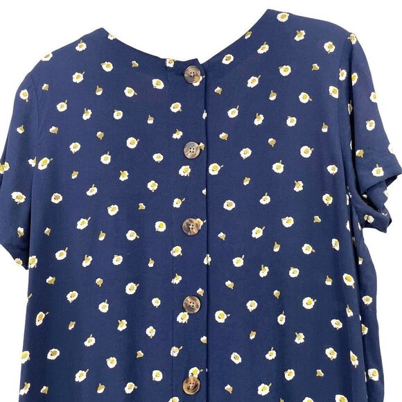 Madewell Button-Back‎ Easy Dress in Daisy Dots Sz S - Picture 9 of 12